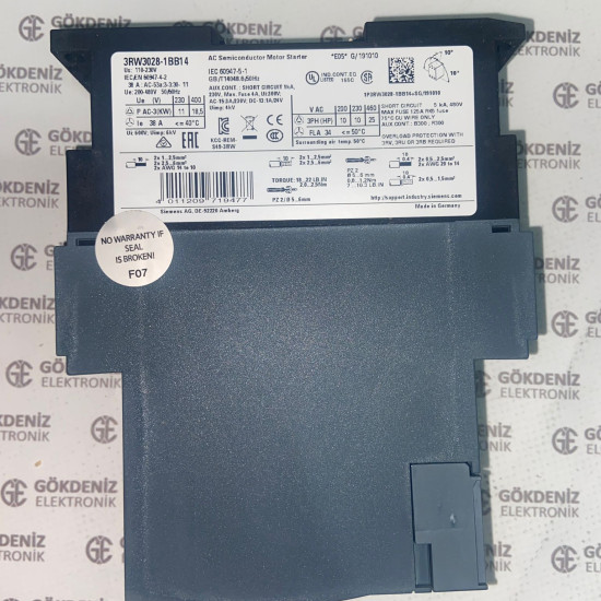 Siemens SIRIUS 3RW3027-1BB14 15kW Soft Starter