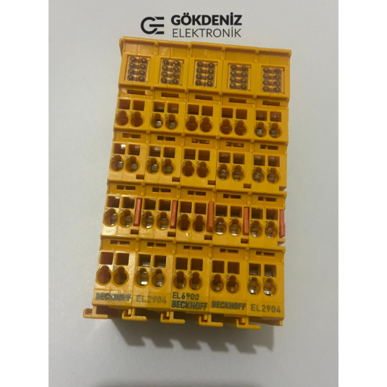 Beckhoff TwinSAFE Modüler Emniyet Kontrol Grubu (EL6900 + EL2904)