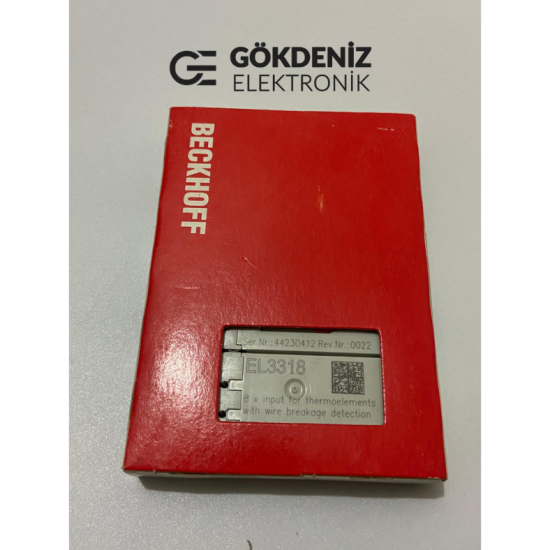 Beckhoff EL3314 8-Kanallı Analog Giriş Terminali (Termokupl)