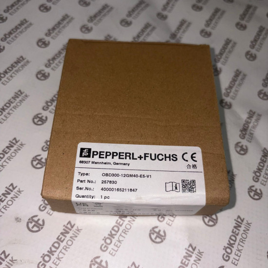 Pepperl+Fuchs OBD300-12GM40-E5-V1 Cisimden Yansımalı Sensör