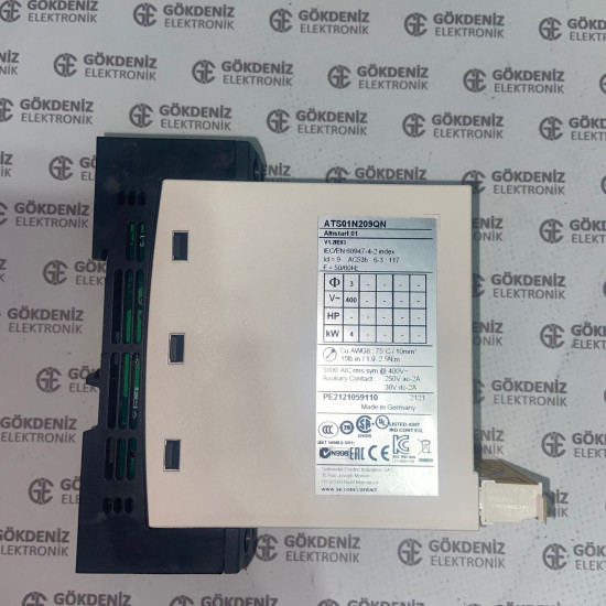 Schneider ATS01N209QN 9 Amper 4kW Soft Starter