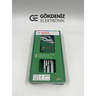 BOSCH 9 Parça Alyan Anahtar Seti (Hex Key Set