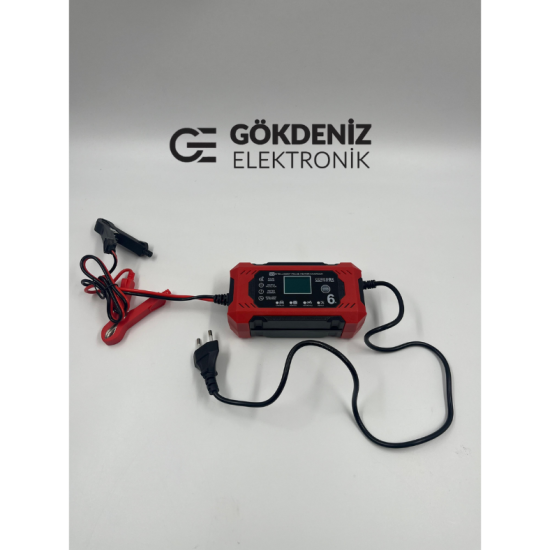 COREBOX POWER 12V 6A Akıllı Darbeli (Pulse) Akü Şarj ve Tamir Cihazı