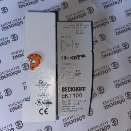 Beckhoff EK1100 EtherCAT Coupler | Endüstriyel Otomasyon Modülü