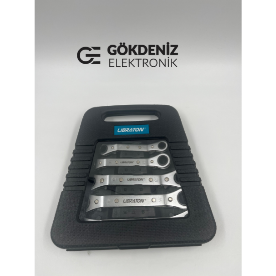 LIBRATON Cırcır Yıldız Anahtar Seti - 4 Parça (8-19mm)