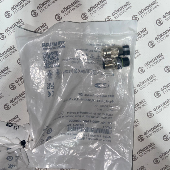 Murr Elektronik 7000-12491-0000000 M12 Kablosuz Konnektör - Montaj Konnektörü