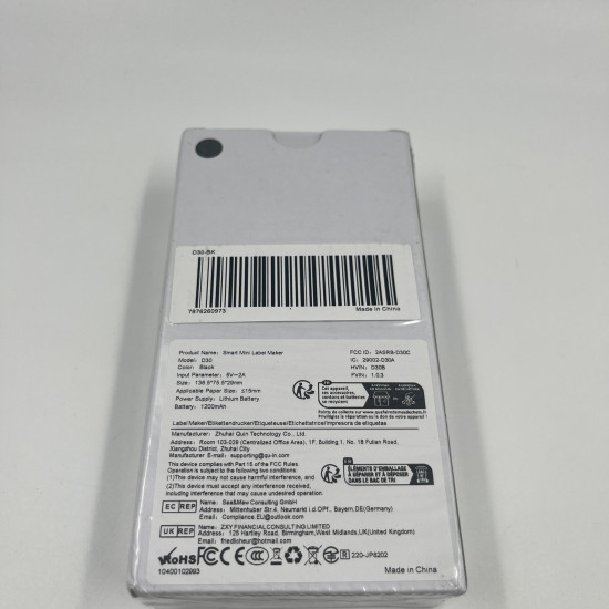 Phomemo D30 - Akıllı Mini Etiket Yazıcısı