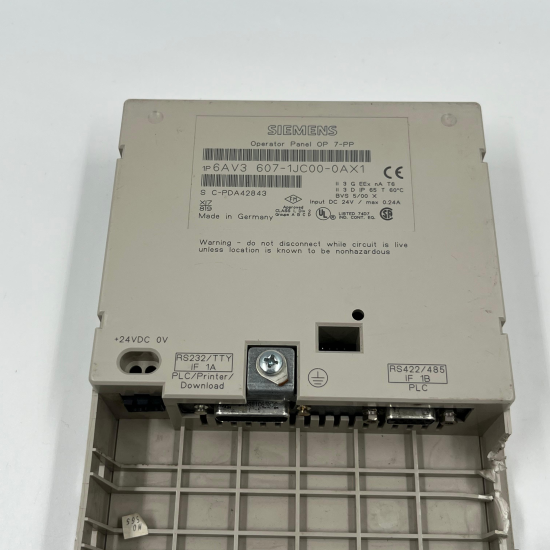 6AV3607-1JC00-0AX1 SIEMENS SIMATIC OP7 Operatör Paneli