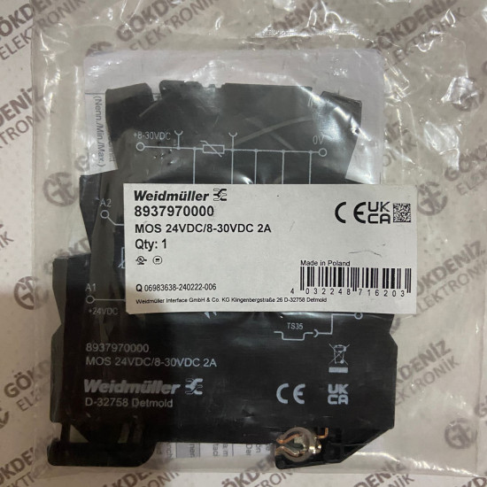 Weidmüller MOS 24VDC/8-30VDC 2A Terminal Modülü - 8937970000